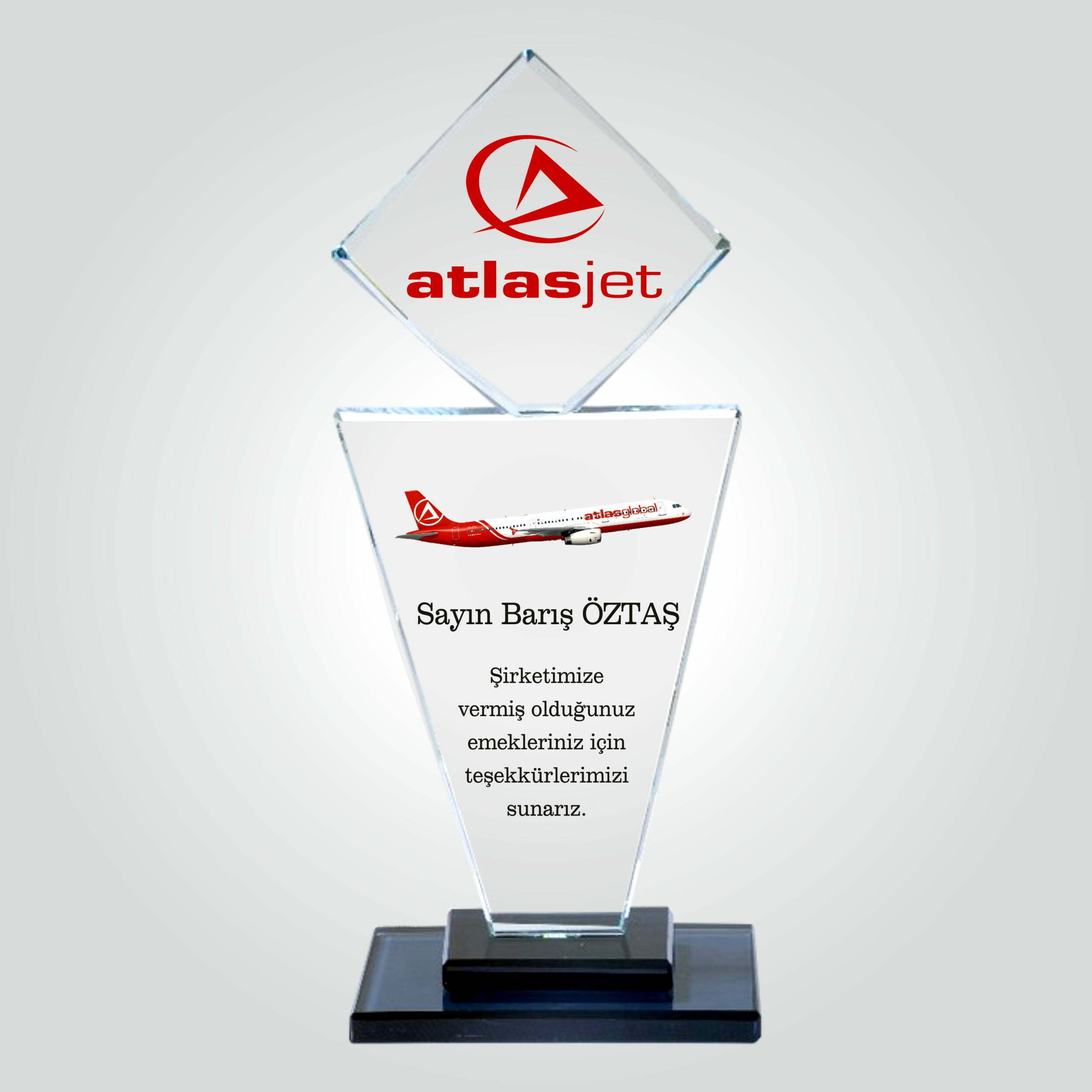 Özel Vip Kristal Emek ve Katkı Teşekkür Plaketi 1 Özel Vip Kristal Emek ve Katkı Teşekkür Plaketi