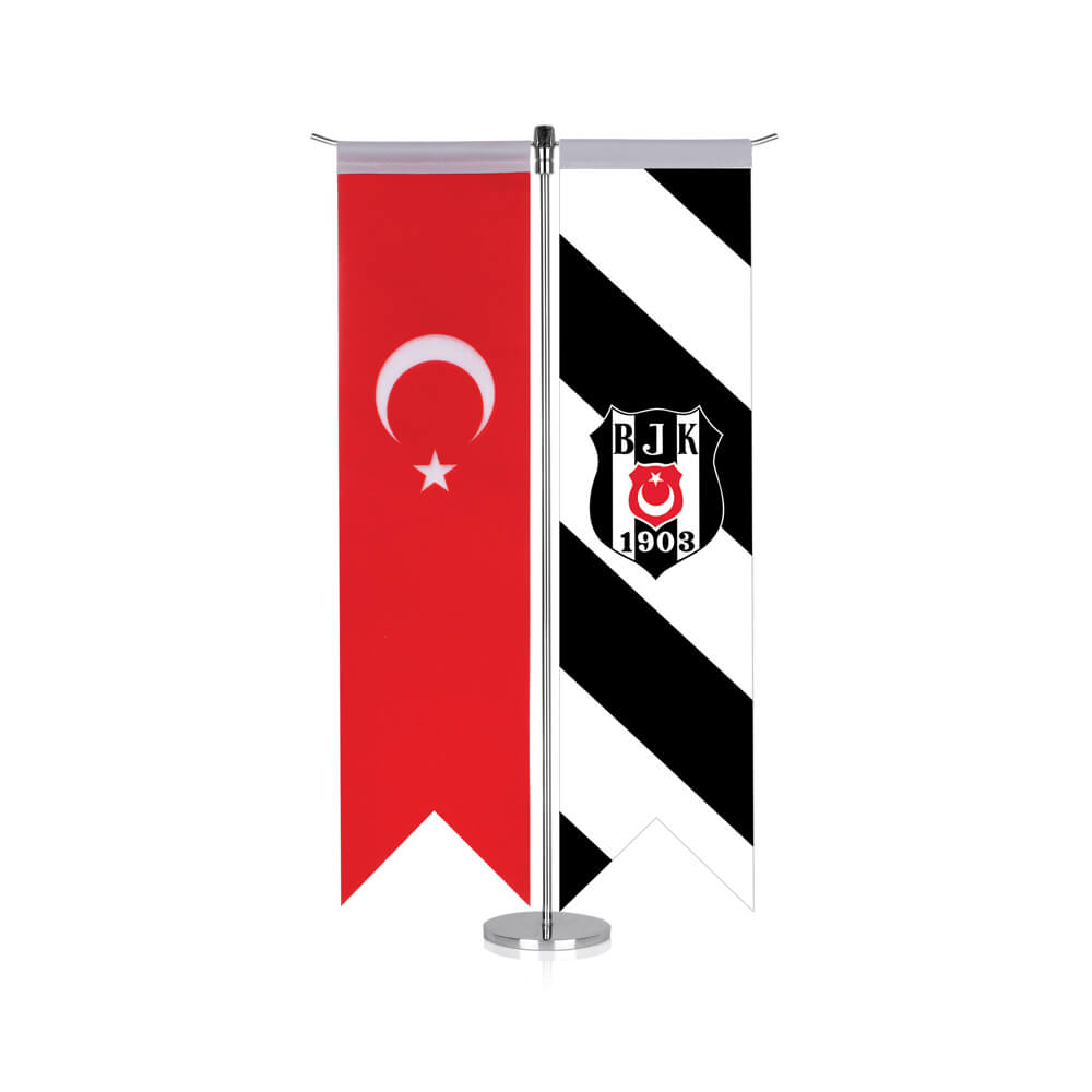 T Tipi Kırlangıç Masa Bayrağı (Direkli) - Görsel 8