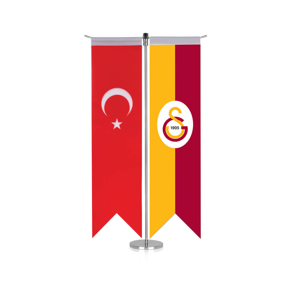 T Tipi Kırlangıç Masa Bayrağı (Direkli) - Görsel 7