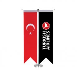 T Tipi Kırlangıç Masa Bayrağı (Direkli)