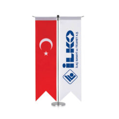 T Tipi Kırlangıç Masa Bayrağı (Direkli) 12 T Tipi Kırlangıç Masa Bayrağı (Direkli)