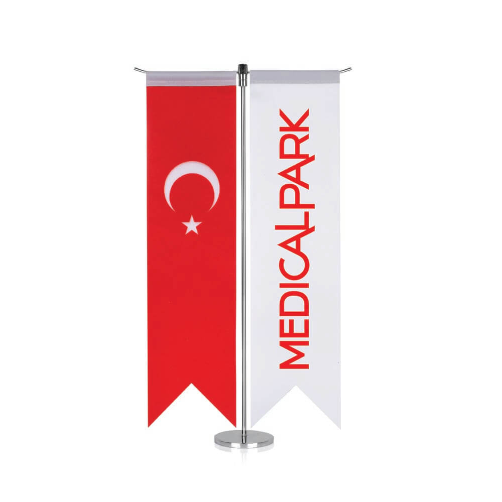 T Tipi Kırlangıç Masa Bayrağı (Direkli) - Görsel 4