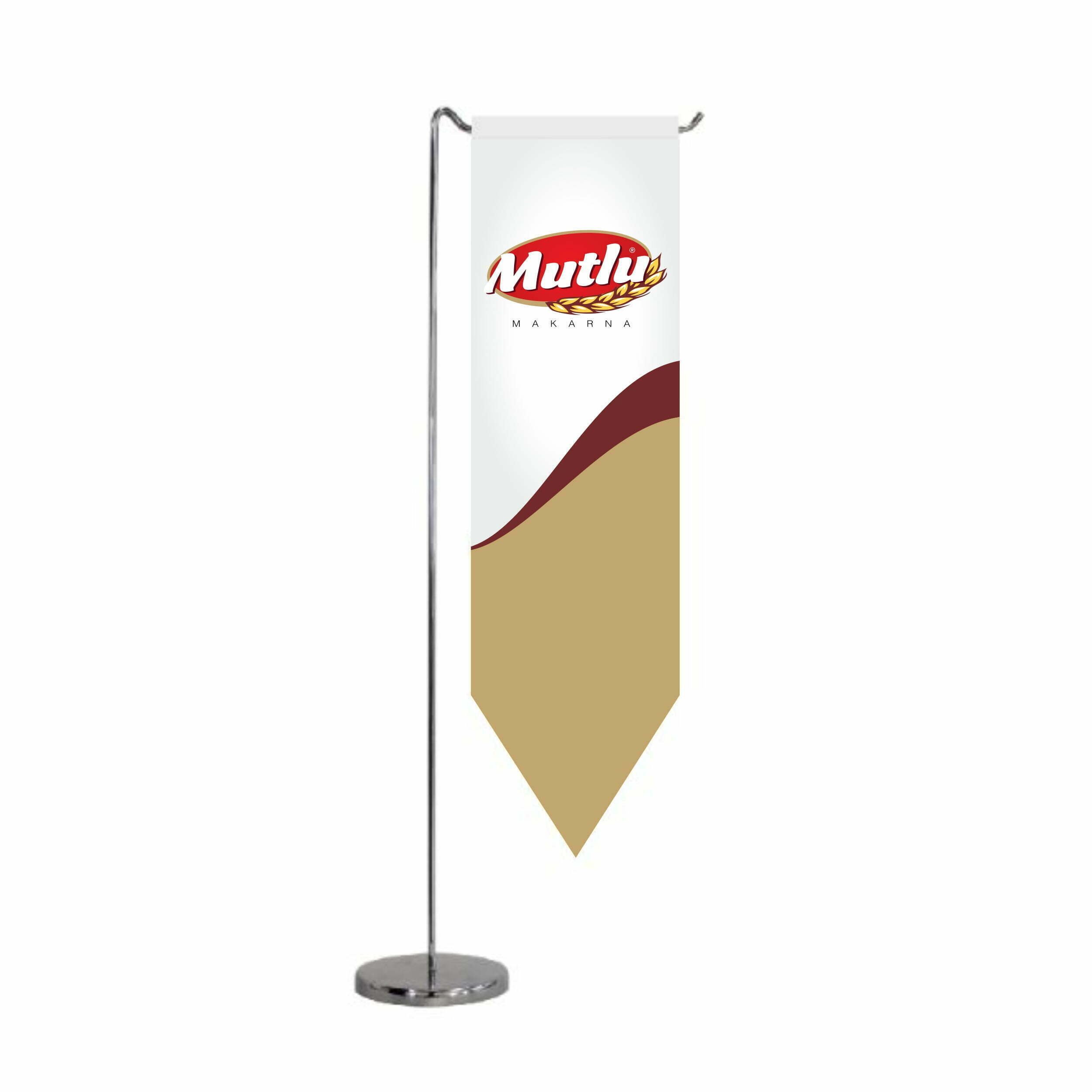 L Tipi Kılıç Kesim Masa Bayrağı (Direkli) 1 L Tipi Kılıç Kesim Masa Bayrağı (Direkli)