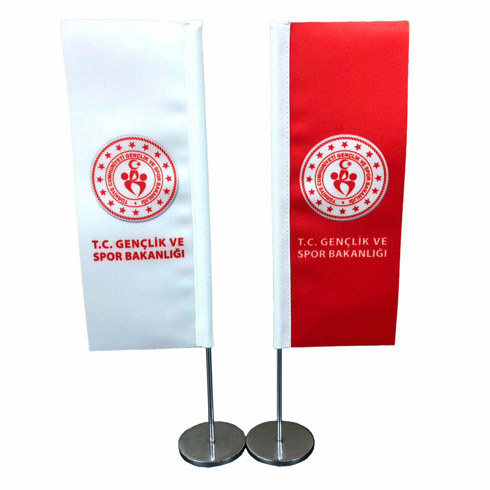 Özel Logolu Tekli Dikey Plaj Masa Bayrağı 1 Özel Logolu Tekli Dikey Plaj Masa Bayrağı