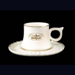 Alternative view of Altın Yaldızlı Porselen Türk Kahve Fincanı ve Tabağı