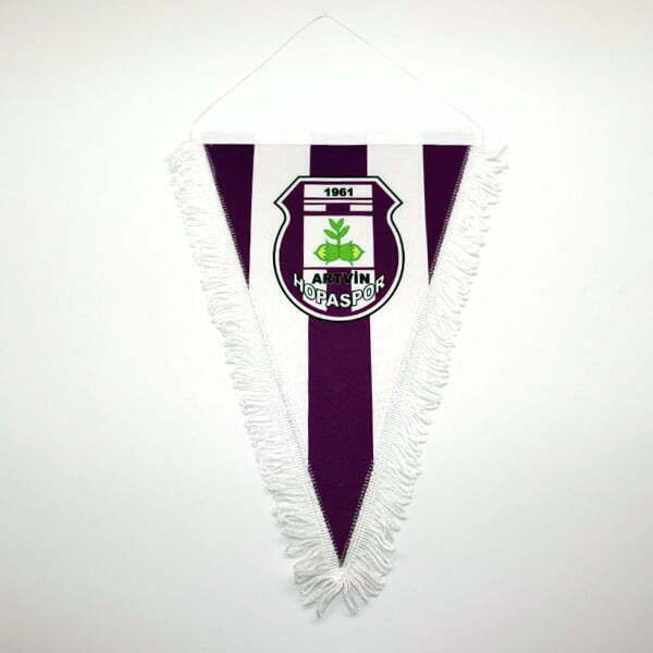 Üçgen Beyaz Saçaklı Hatıra Takdim Flaması 1 Üçgen Beyaz Saçaklı Hatıra Takdim Flaması