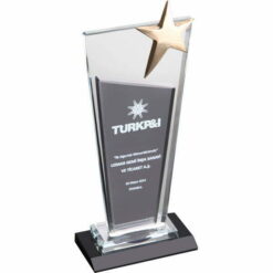 Yıldızlı Kristal Cam Aramıza Hoşgeldin Plaketi