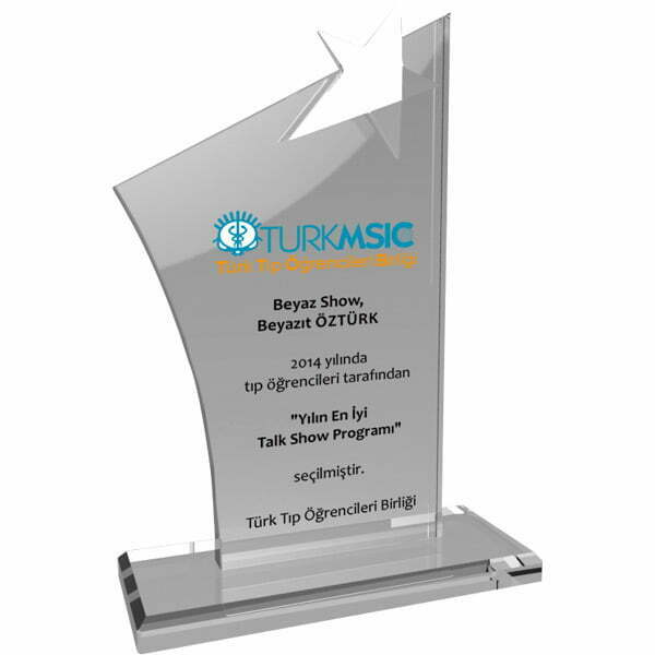 Yıldızlı Kristal Cam En İyi En Yeni Başarı Tebrik Plaketi 1 Yıldızlı Kristal Cam En İyi En Yeni Başarı Tebrik Plaketi