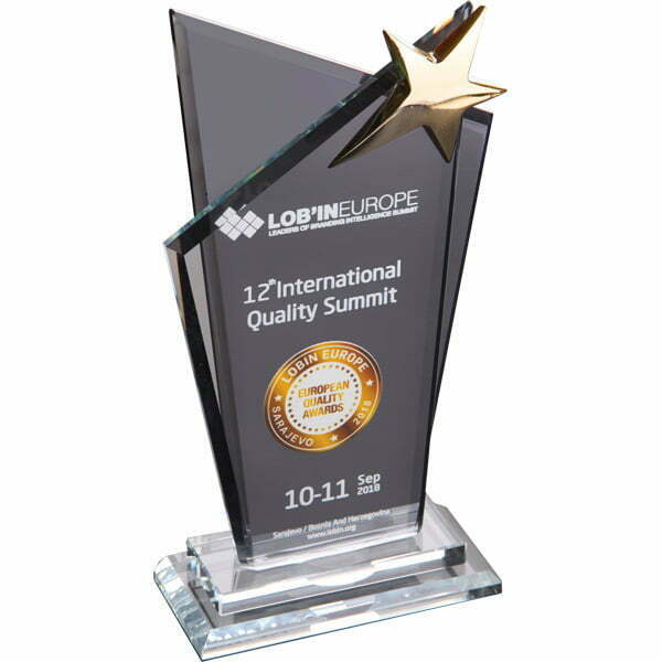 Yıldızlı Kristal Cam Ödül Kutlama Plaketi 1 Yıldızlı Kristal Cam Ödül Kutlama Plaketi