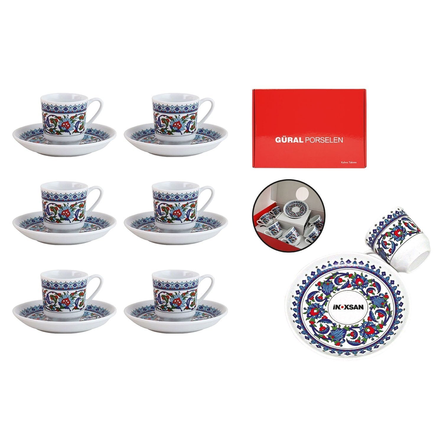 6 Lı Kahve Fincan Takımı 1 6 Lı Kahve Fincan Takımı