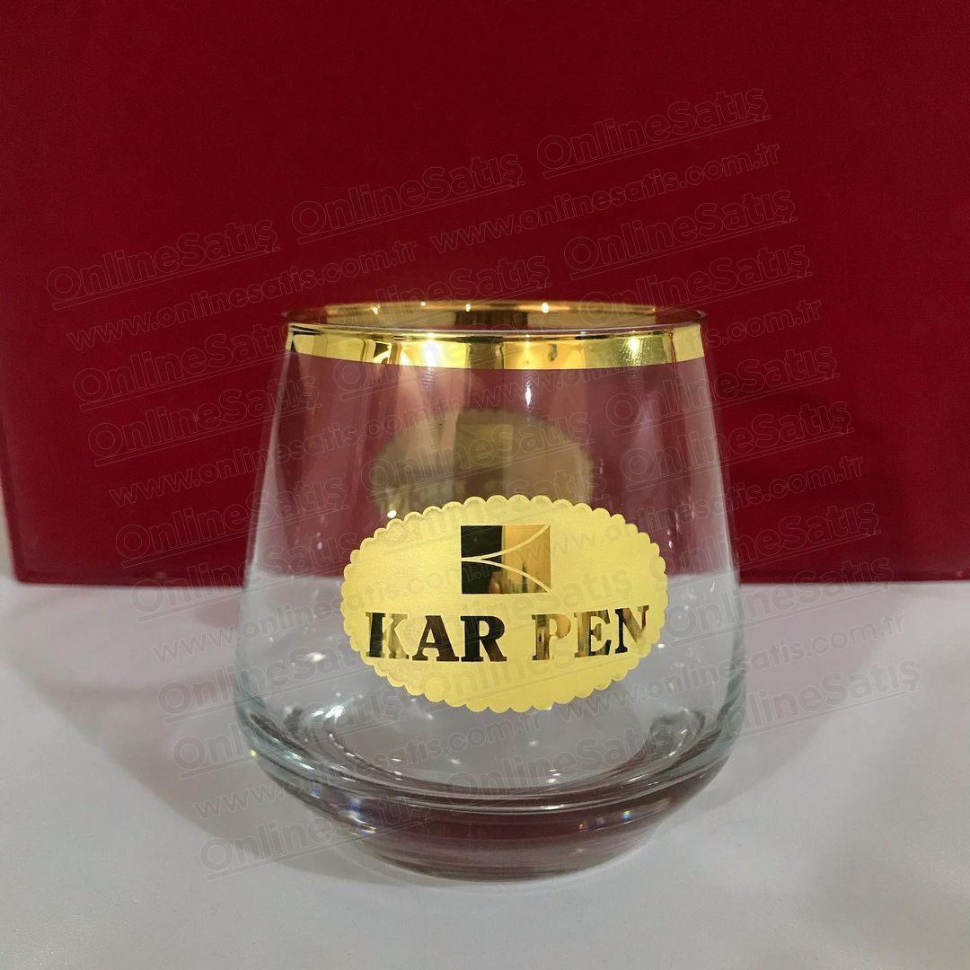 Gold Kumlama Logolu Meşrubat (Nektar) Bardağı 2 Gold Kumlama Logolu Meşrubat (Nektar) Bardağı - Görsel 2