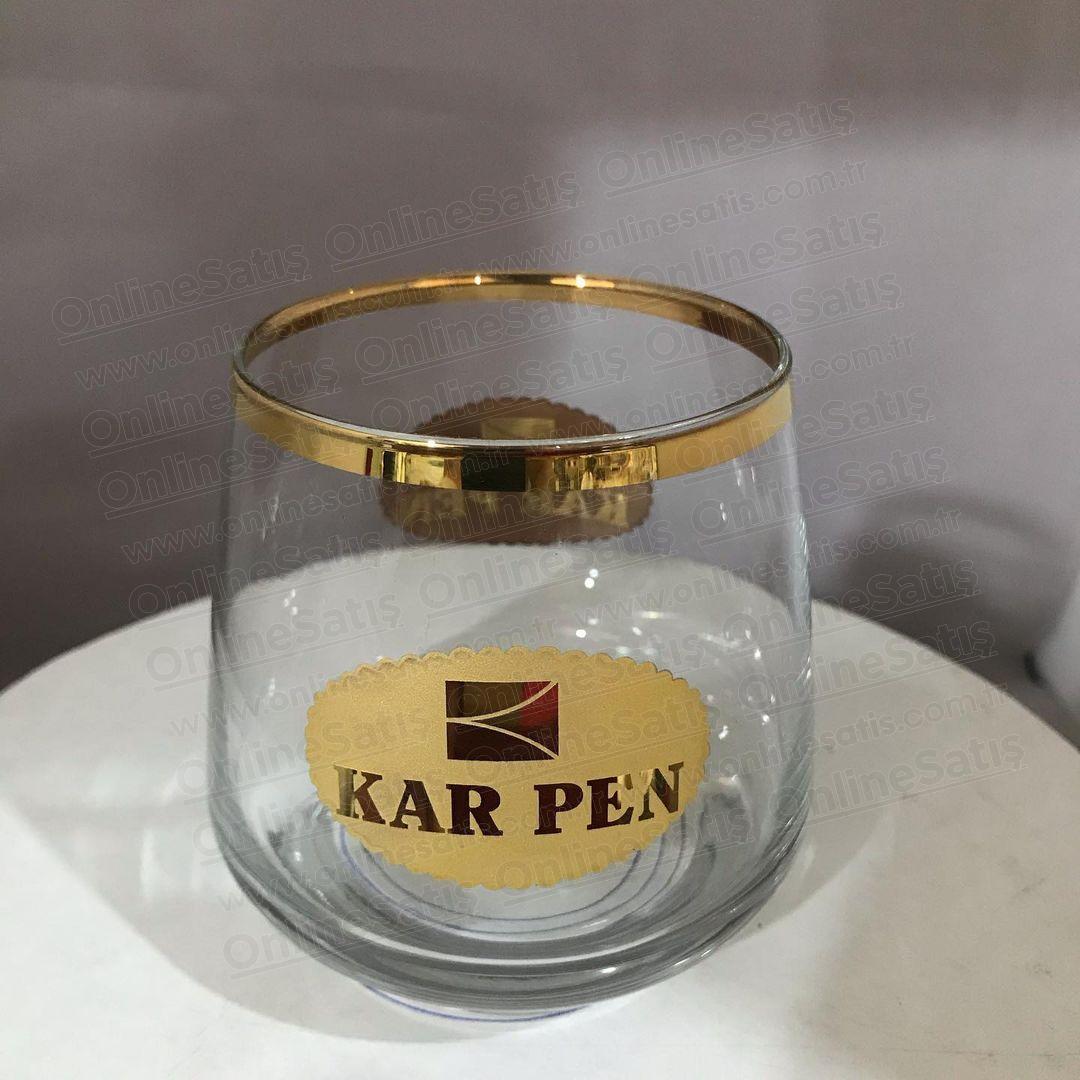 Gold Kumlama Logolu Meşrubat (Nektar) Bardağı 3 Gold Kumlama Logolu Meşrubat (Nektar) Bardağı - Görsel 3