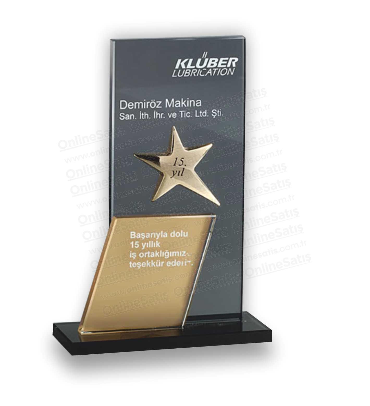 İş Ortağı Teşekkür Kristal Plaket 1 İş Ortağı Teşekkür Kristal Plaket