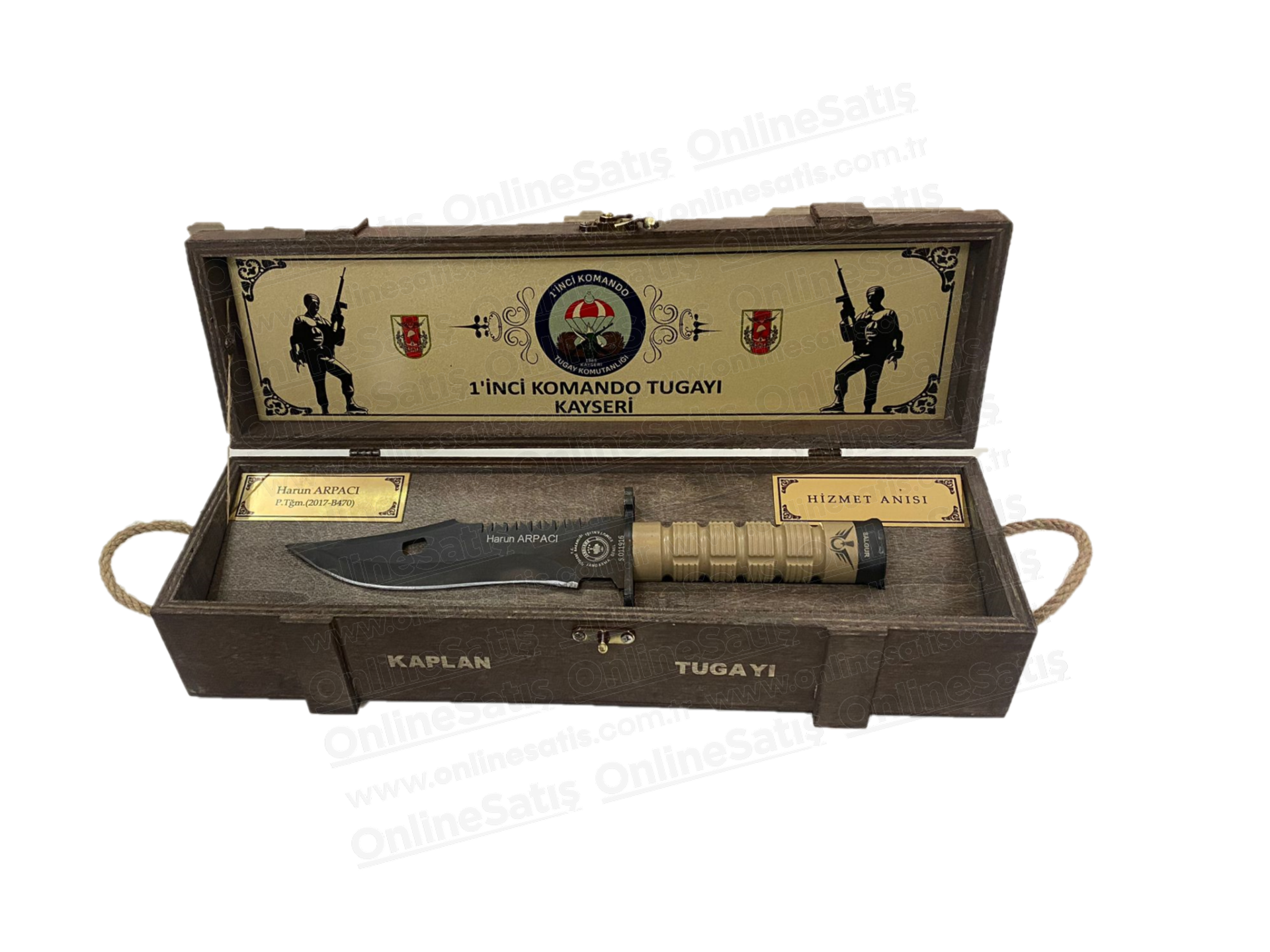 Classic Shop 67 Mühimmat Sandıklı Askeri Bıçaklı Plaket