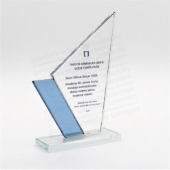 Yelken Takdir Teşekkür Kristal Plaket