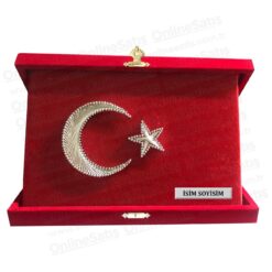 Filografi Sanatı İle Hazırlanmış Türk Bayrağı Albüm Plaket