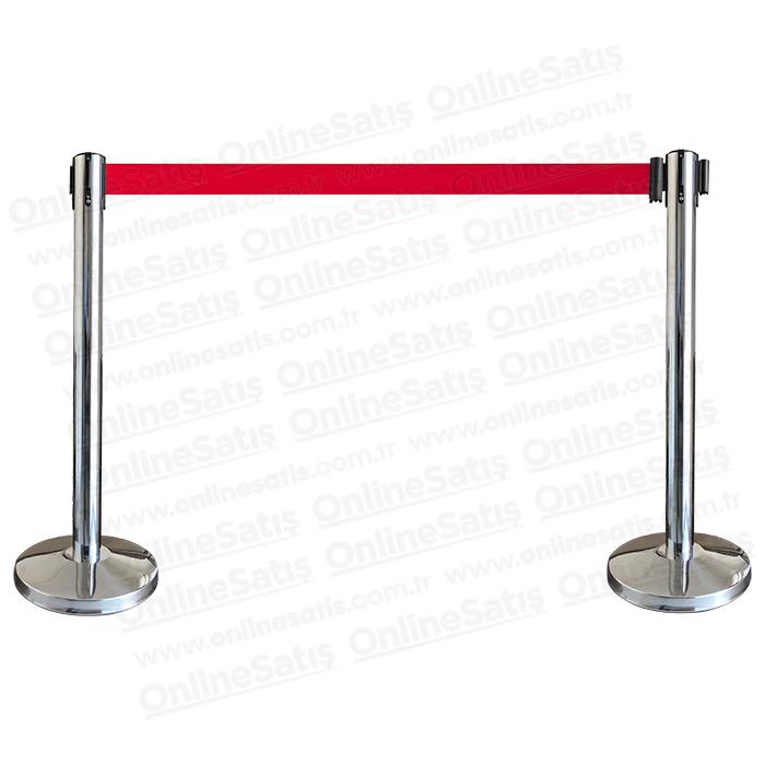 Şerit Bariyer Paslanmaz Krom - Yönlendirme Bariyeri - 2li 2 Şerit Bariyer Paslanmaz Krom - Yönlendirme Bariyeri - 2li - Görsel 2