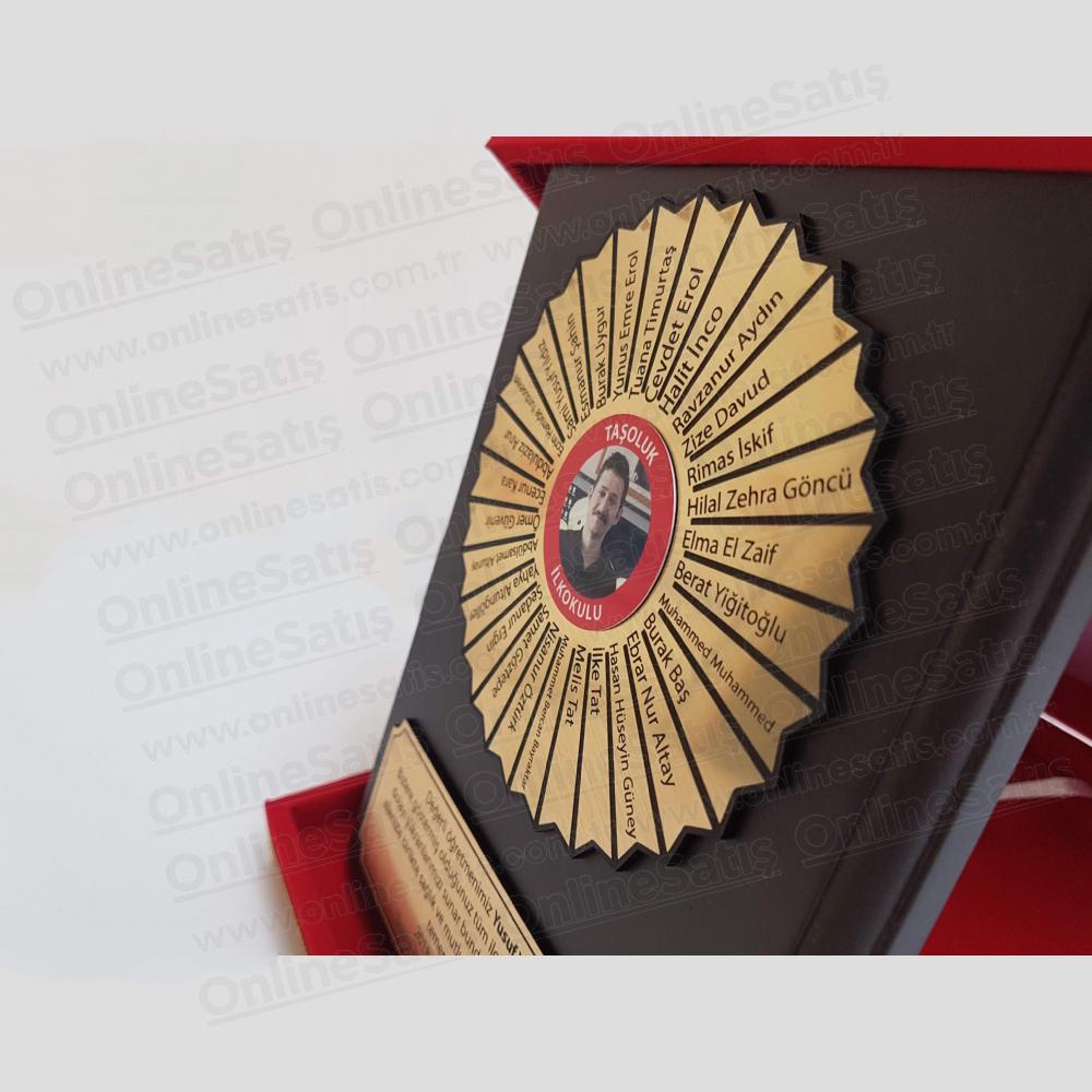 Öğretmene Hediye Ahşap Albüm Plaket - Görsel 2