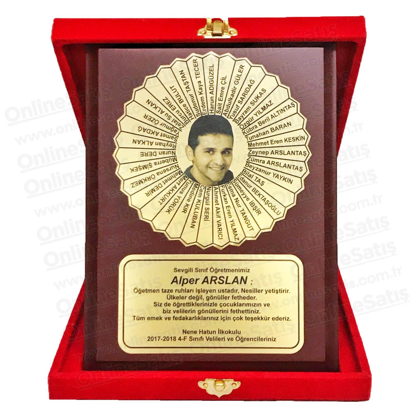 Öğretmene Hediye Ahşap Albüm Plaket