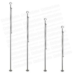 Şehitlik Türk Bayrağı Direği - 215 cm 10 Şehitlik Türk Bayrağı Direği - 215 cm