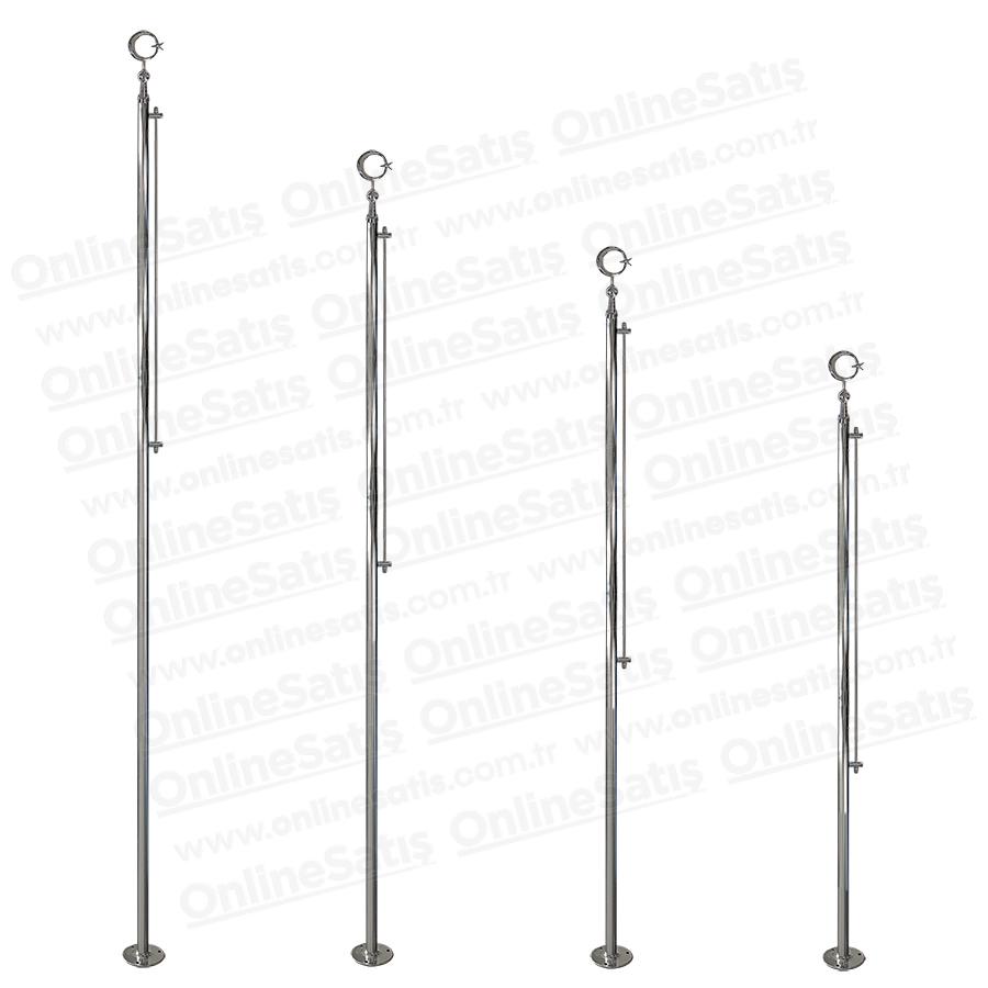Şehitlik Türk Bayrağı Direği - 215 cm 4 Şehitlik Türk Bayrağı Direği - 215 cm - Görsel 4
