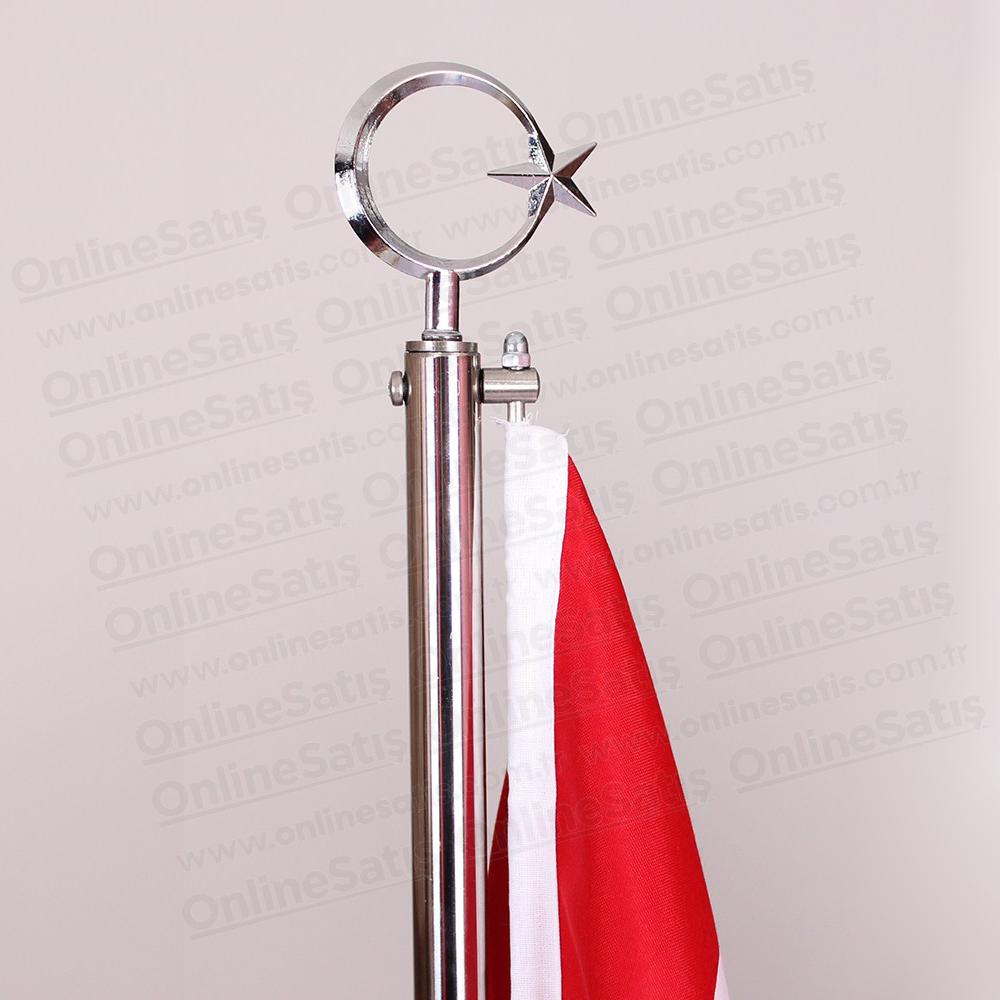 Şehitlik Türk Bayrağı Direği - 215 cm 5 Şehitlik Türk Bayrağı Direği - 215 cm - Görsel 5
