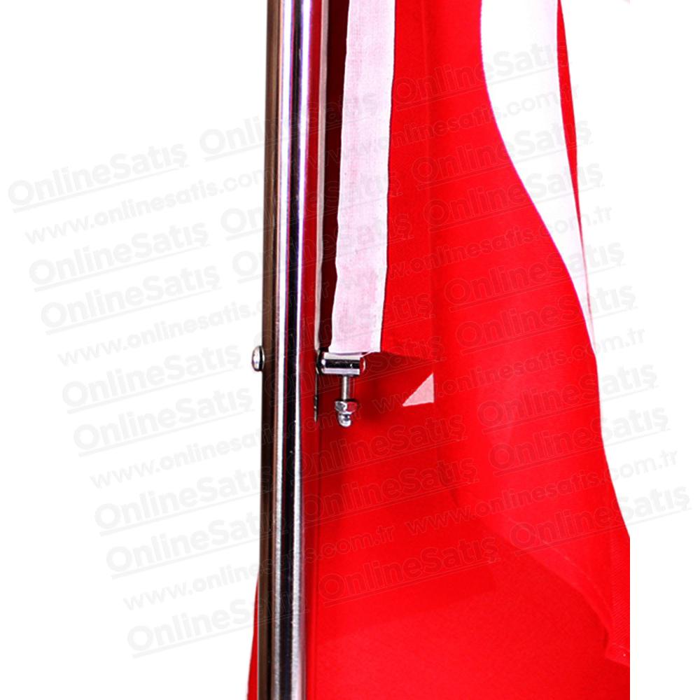 Şehitlik Türk Bayrağı Direği - 215 cm 3 Şehitlik Türk Bayrağı Direği - 215 cm - Görsel 3