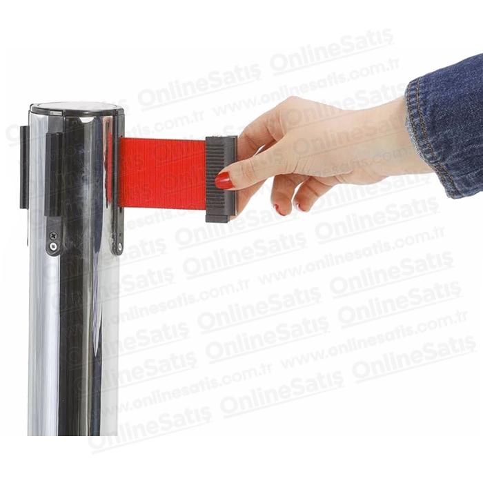 Şerit Bariyer Paslanmaz Krom - Yönlendirme Bariyeri - 2li 5 Şerit Bariyer Paslanmaz Krom - Yönlendirme Bariyeri - 2li - Görsel 5