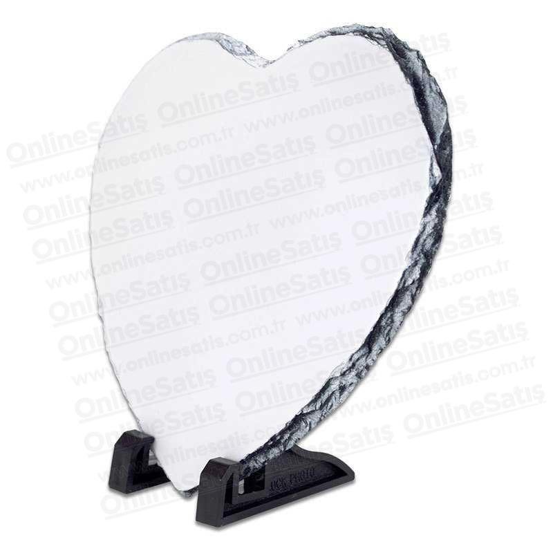 Kalp Şeklinde Baskılı Dekoratif Doğal Taş 2 Kalp Şeklinde Baskılı Dekoratif Doğal Taş - Görsel 2