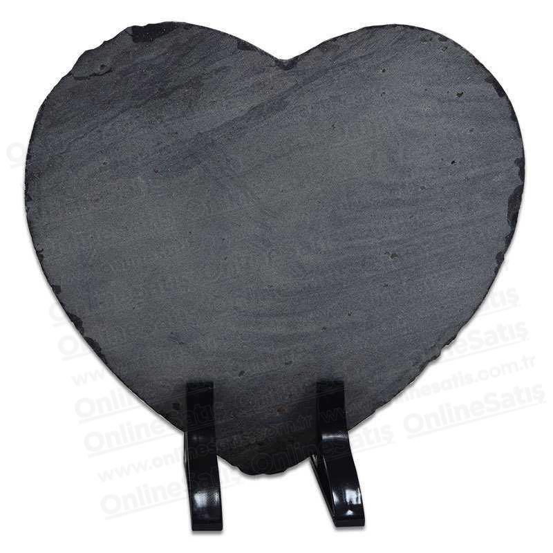 Kalp Şeklinde Baskılı Dekoratif Doğal Taş 3 Kalp Şeklinde Baskılı Dekoratif Doğal Taş - Görsel 3