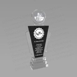 Kristal Cam Ödül Kupası Şeklinde Plaket