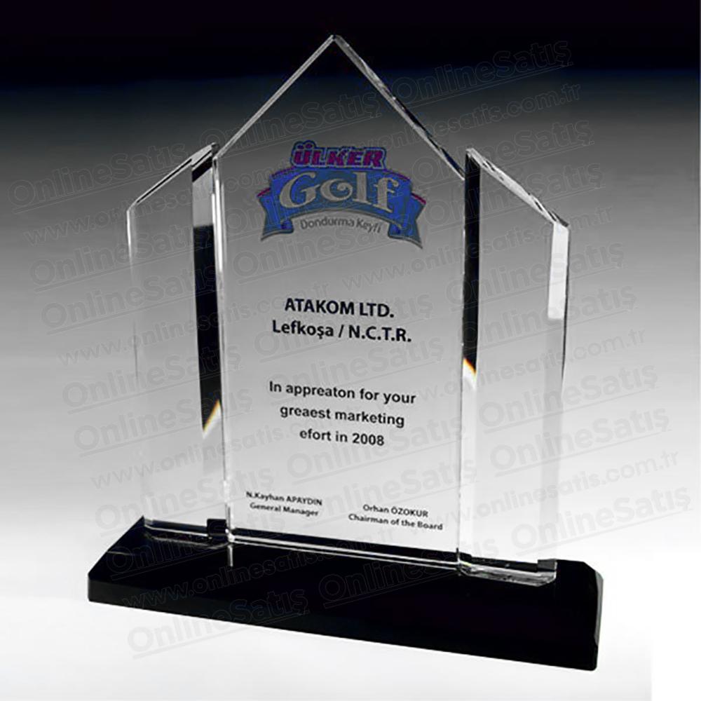 Kristal Cam Performans Ödülü Plaketi 1 Kristal Cam Performans Ödülü Plaketi