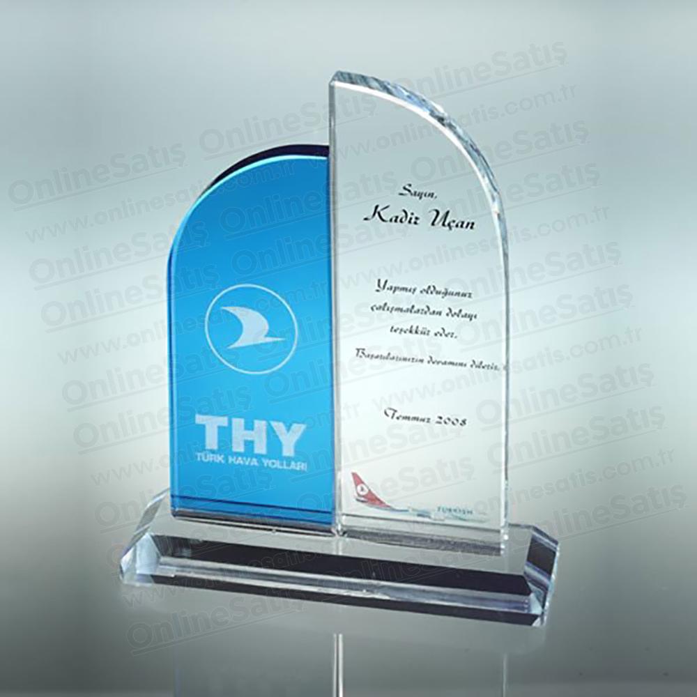 Kristal Cam Plaket Gökdelen Modeli 2 Kristal Cam Plaket Gökdelen Modeli - Görsel 2