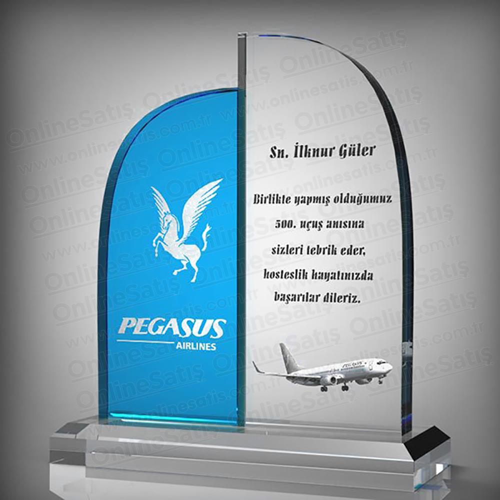 Kristal Cam Plaket Gökdelen Modeli 3 Kristal Cam Plaket Gökdelen Modeli - Görsel 3