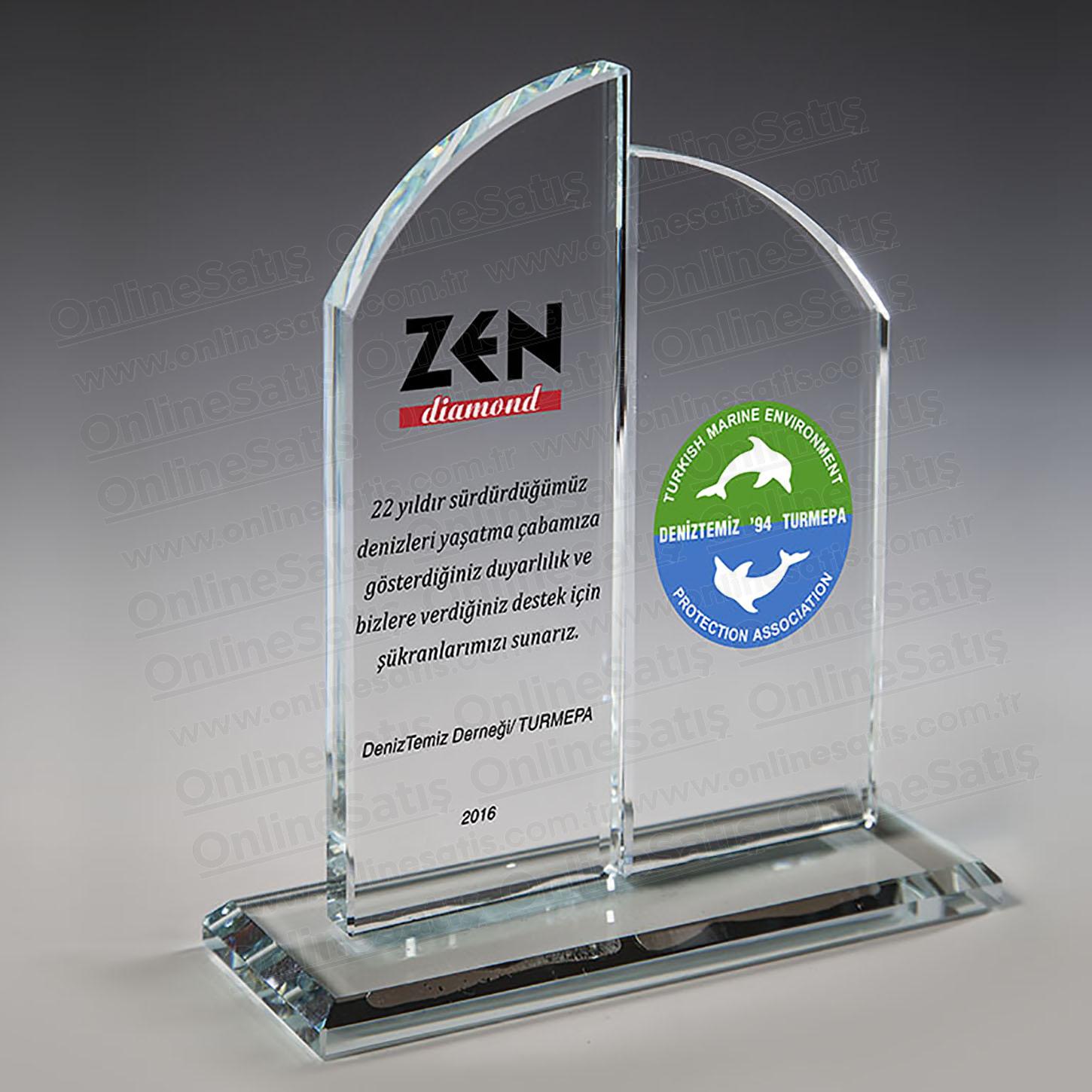 Kristal Cam Plaket Gökdelen Modeli 9 Kristal Cam Plaket Gökdelen Modeli