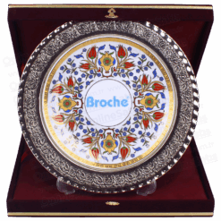 Gümüş Kaplı Çini Plaket - 04