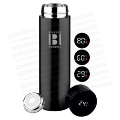 Classic Shop 20 Logo ve İsim Baskılı Metal Dereceli Termosa