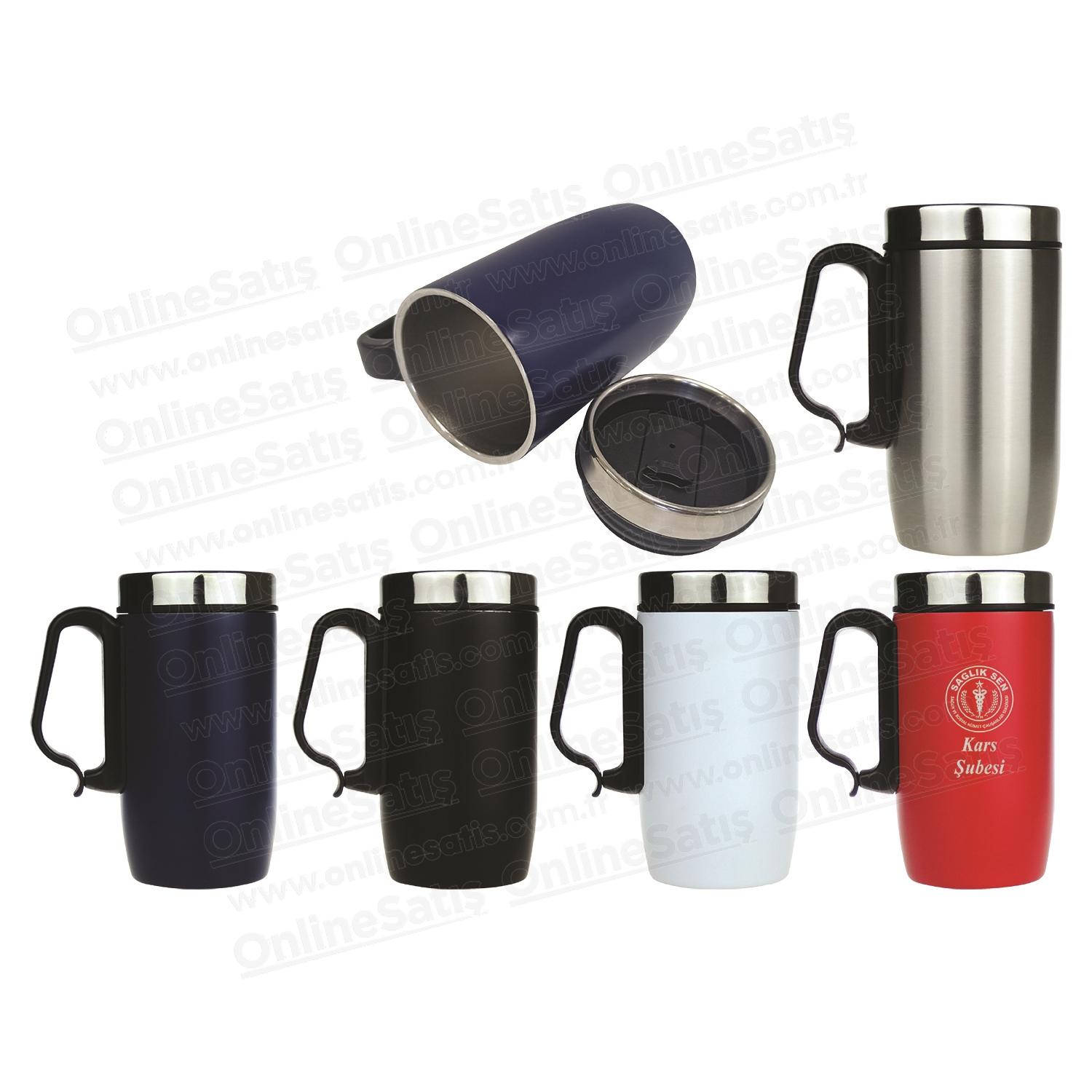 Logo ve İsim Baskılı Termos Tipi Çelik Bardak 240 ML 1 Logo ve İsim Baskılı Termos Tipi Çelik Bardak 240 ML