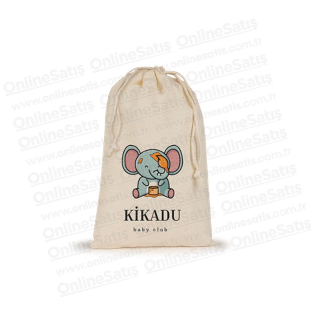 Ham Bez Büzgülü Kese 10x15 cm 4 Ham Bez Büzgülü Kese 10x15 cm - Görsel 4