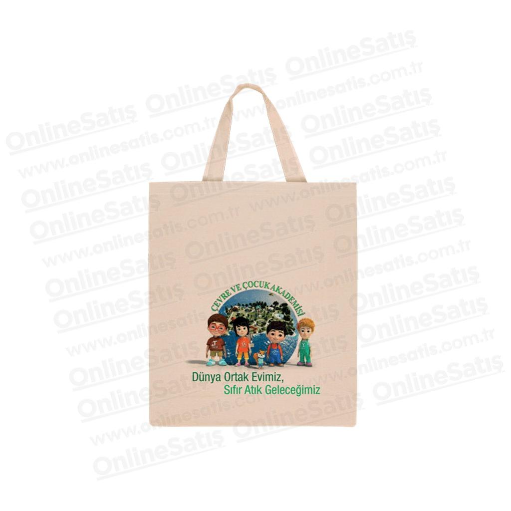 Ham Bez Kısa Kulp Çanta - 35x40 cm 1 Ham Bez Kısa Kulp Çanta - 35x40 cm