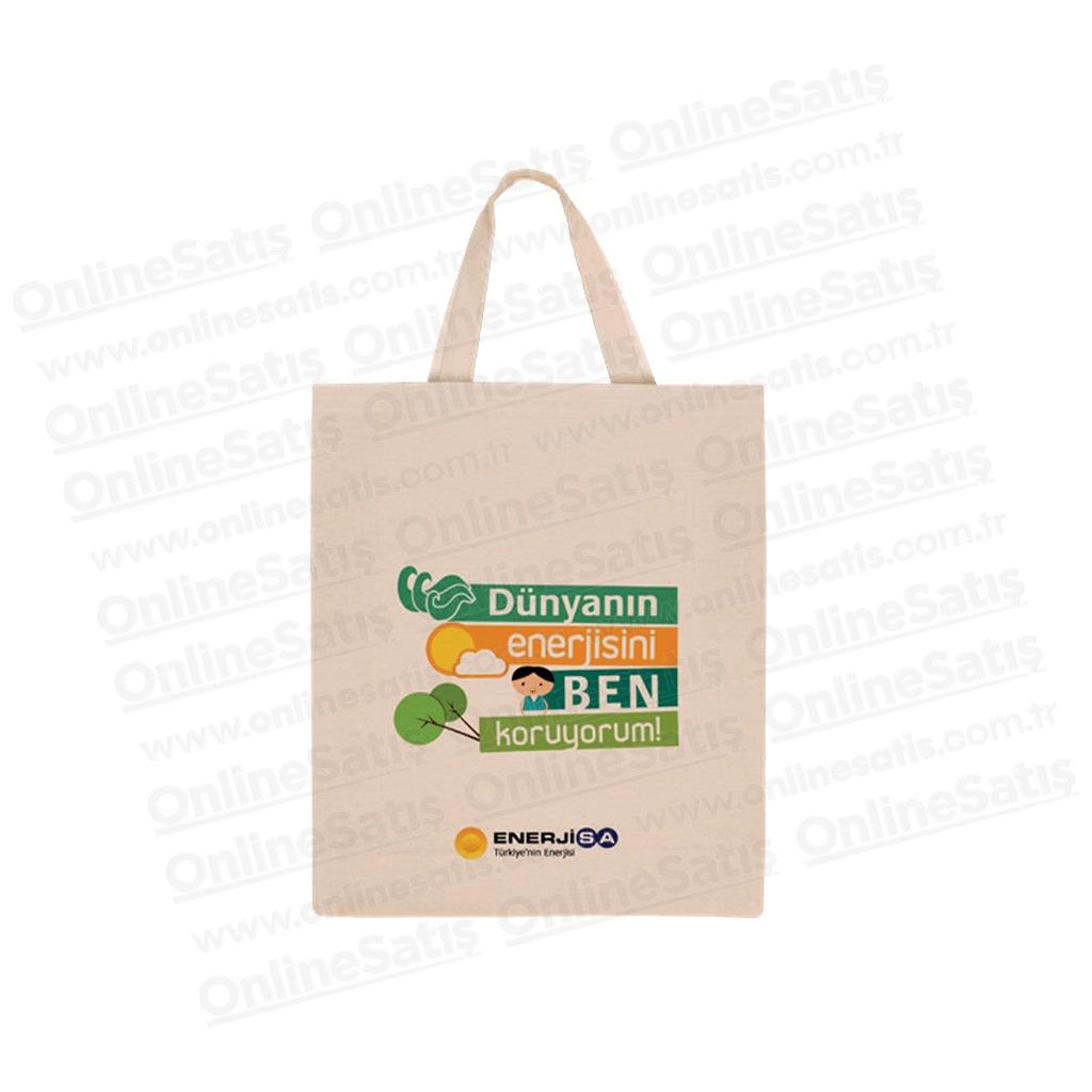 Ham Bez Kısa Kulp Çanta - 35x40 cm 3 Ham Bez Kısa Kulp Çanta - 35x40 cm - Görsel 3