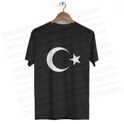 Ay Yıldız Bisiklet Yaka Tişört