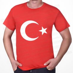 Ay Yıldız Bisiklet Yaka Tişört