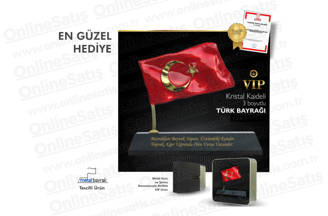 Türk Bayrağı Figürlü Metal Alt Kaideli Kristal Plaket 1 Türk Bayrağı Figürlü Metal Alt Kaideli Kristal Plaket