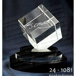 3D Kristal Hediye Ürünler - Cam Mermerli Prizma