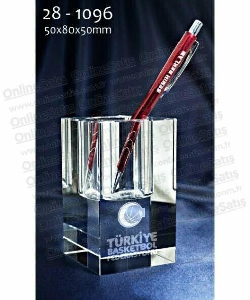 3D Kristal Hediye Ürünler - Kalemlikli 1 3D Kristal Hediye Ürünler - Kalemlikli