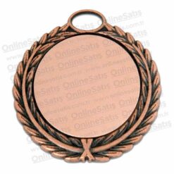 Çelenkli Bronz Madalya 7 CM