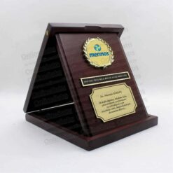 Ahşap Kutulu Fasetli Lazer Kesim Albüm Başarı ve Memnuniyet Plaket