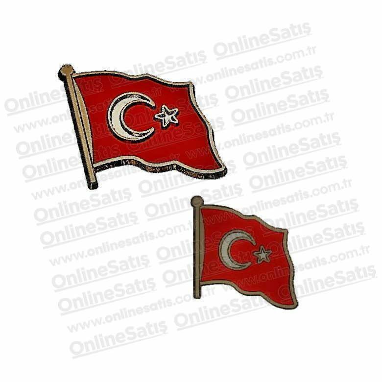 Türk Bayrak Rozeti 1 Türk Bayrak Rozeti