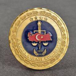 Kişiye Özel Üretim Askeri Hatıra Altın Kaplama Madalya